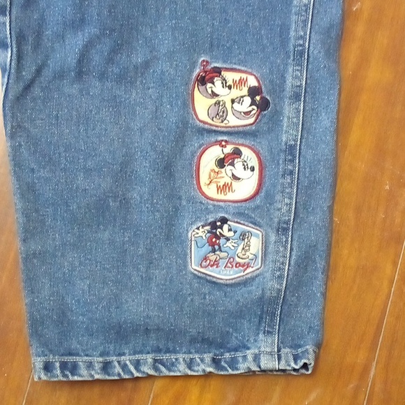 WIDE-LEG!!! Disney Store Jean Overalls - Sz. M - Picture 3 of 13